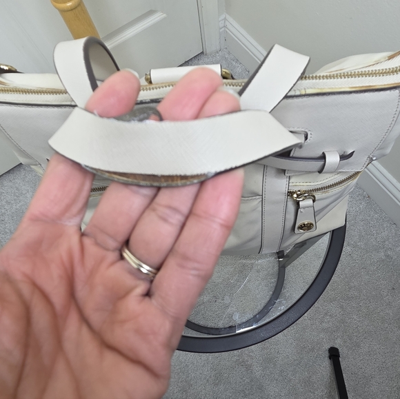 Henri Bendel Jetsetter Backpack in Cream - Picture 8 of 10